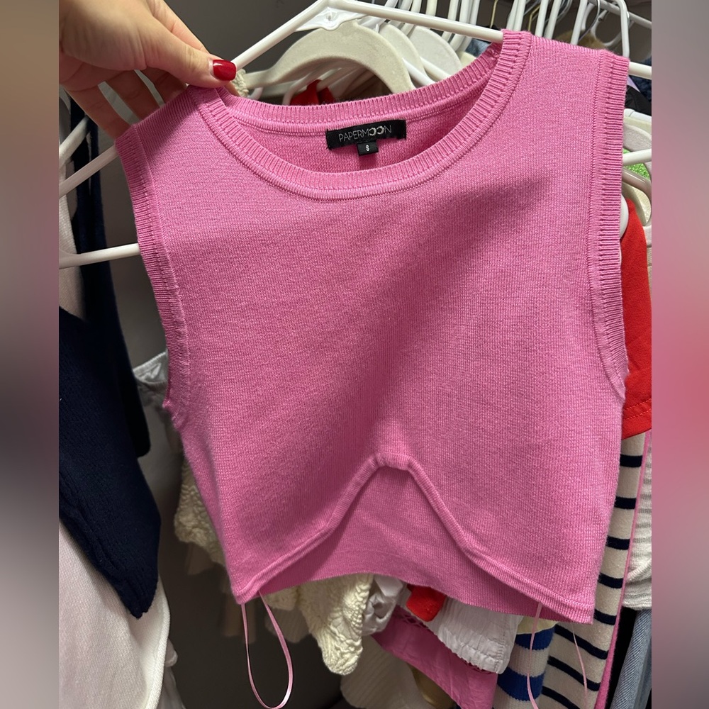 Knit crop top
